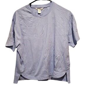 Athleta Shirt Women Small Blue Outdoor Lightweight 3/4 Sleeve Casual Ladies